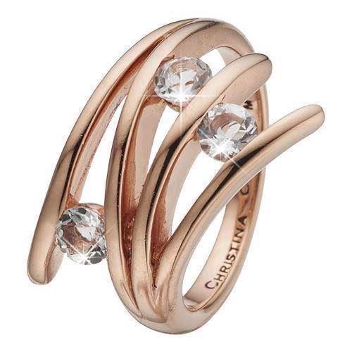 Image of Balance Love Rosa forgyldt sølv Collect fingerringe smykke fra Christina Collect